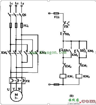 电动机正反转的电路图和工作原理  第2张