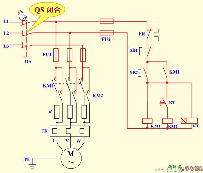 定子串电阻降压启动原理图解  第5张