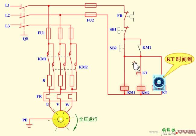 定子串电阻降压启动原理图解  第7张