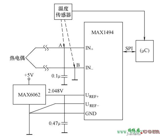 热电偶测温仪电路图原理  第1张