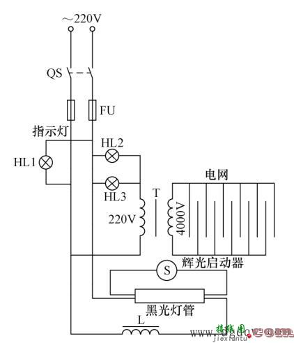 高压灭虫灯电路图原理  第1张