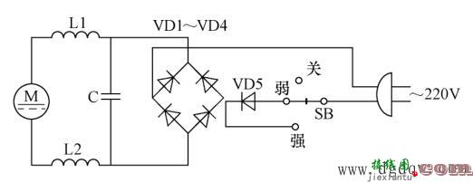 电动保健按摩电路图原理  第1张