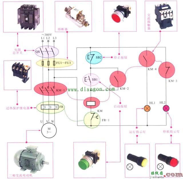 电动机控制电路的图解分析  第1张
