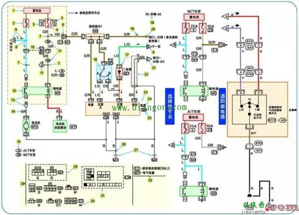 日产汽车电路图的识读方法  第8张