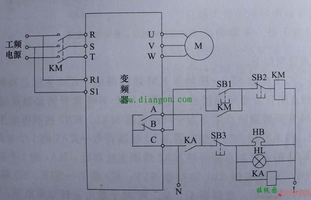 变频器跳闸保护电路  第1张