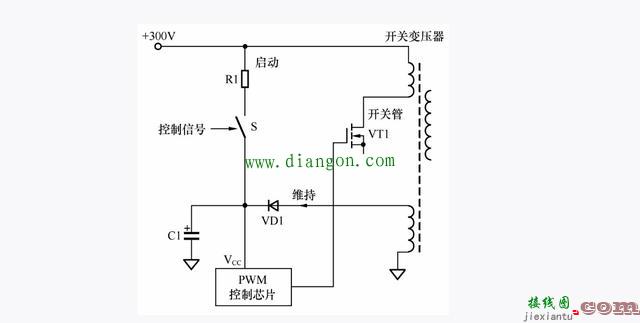 开关电源开关管两种常用的启动电路  第2张