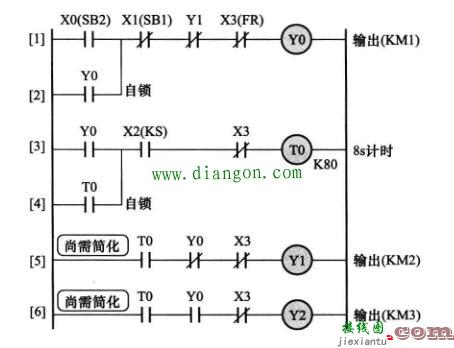 电动机制动控制电路PLC编程实例  第6张