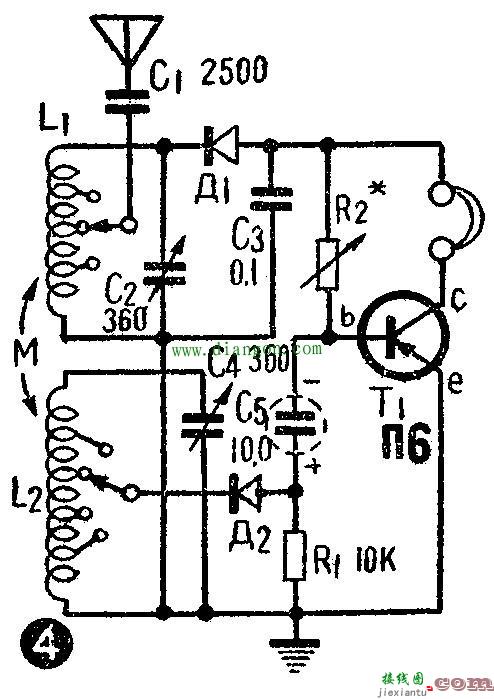 无电源晶体管收音机电路图原理图解  第4张