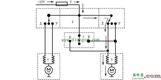 汽车电动车窗的组成和电路图工作原理图解  第4张