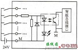 PLC数字量输入模块电路  第1张