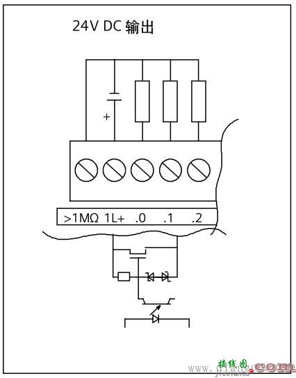 PLC输入输出电路接线方法图解  第6张