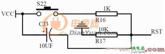 单片机最小系统复位电路图原理  第1张