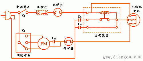 空调器基本控制电路图  第5张