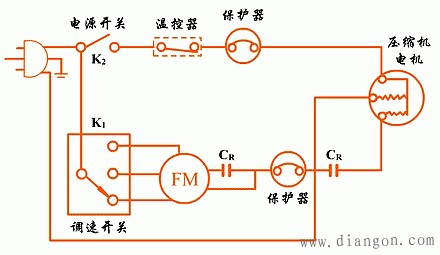 空调器基本控制电路图  第4张