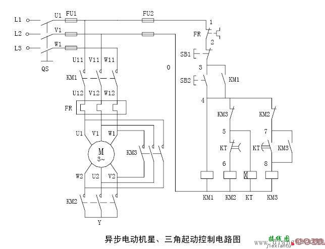 星三角启动电路原理图解  第1张