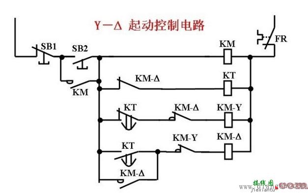 星三角启动电路原理图解  第5张