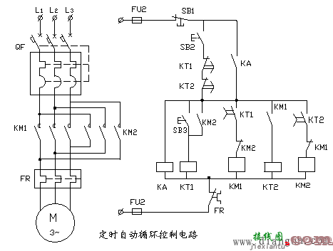 设计两台交流电动机的顺序控制电路图解  第1张