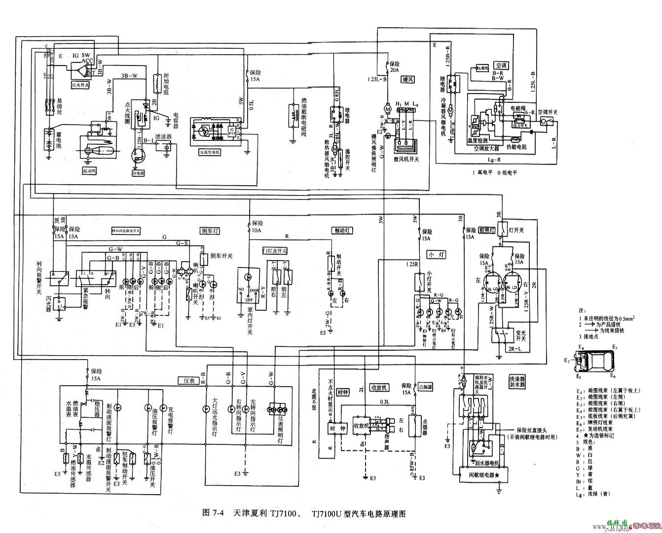 汽车电路图分析实例  第2张