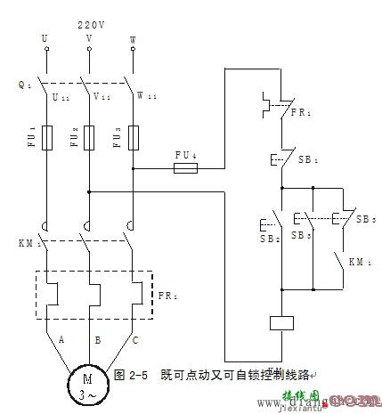 点动长动和停车控制电路图解  第1张