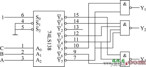 集成3-8线译码器电路图和逻辑符号  第23张