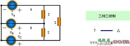 三相电路中三相四线制和三相三线制电路图  第2张