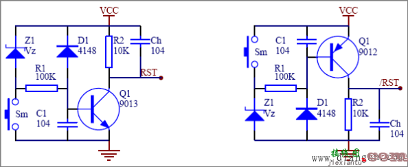 常见复位电路原理图  第4张