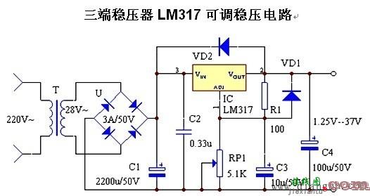 DIY可调稳压电源电路图解  第35张