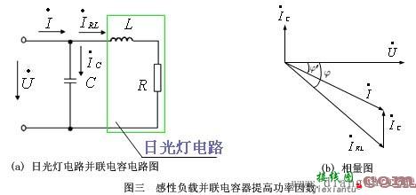 日光灯电路及提高功率因数的方法  第6张