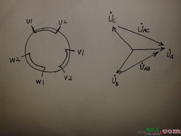 电机星角启动电路图_星三角启动原理图_星角启动实物接线图  第3张