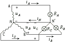 有中线的不对称三相电路  第5张