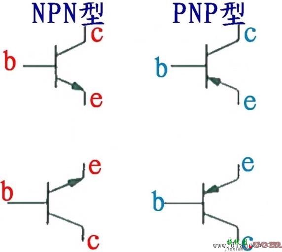 三极管的架构以及在电路图中的各种标识方法  第3张