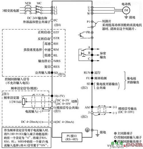 变频器的主电路和控制端子的说明及连接  第1张