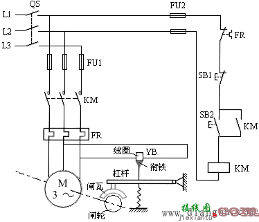 断电制动型电磁抱闸的结构及其控制电路图解  第2张