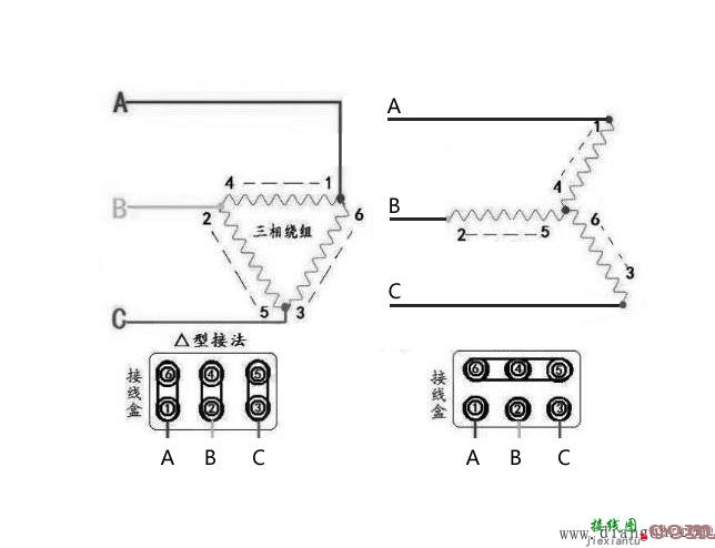 电机星三角降压启动原理电路图分析  第3张