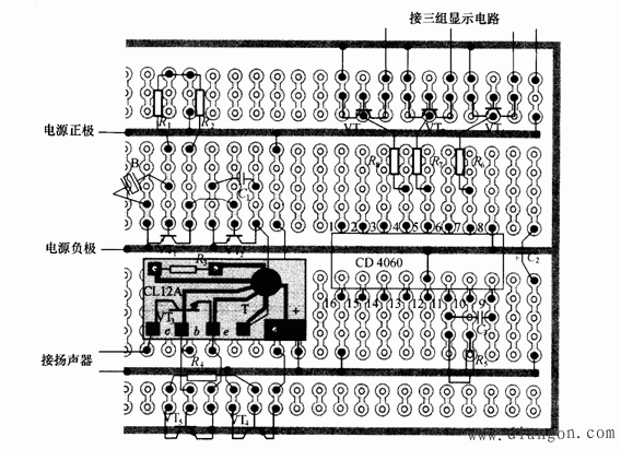 声控音乐圣诞树电路原理和制作  第4张