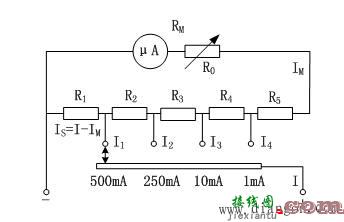 万用表直流电流和电压测量电路工作原理  第1张