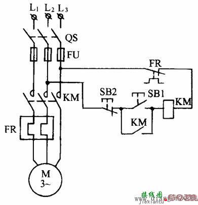 接触器控制电动机单向连续运转控制电路  第1张