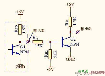 三极管反相器电路图  第1张