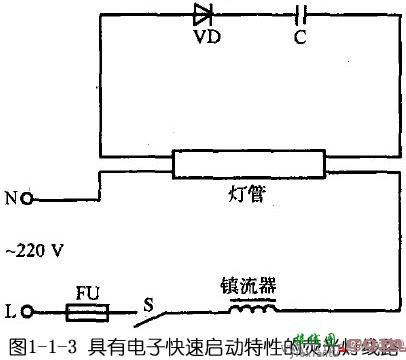 日光灯线路图_日光灯接线图_日光灯电路图  第3张