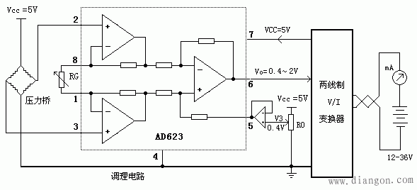 两线制4/20mA变送器的电路设计  第3张