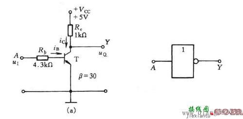 三极管非门电路原理  第1张