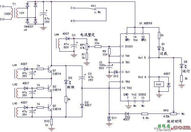 电动机保护器电路原理分析和维修  第7张