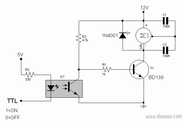 TLP521中文资料(引脚图,电气参数及应用电路)  第4张