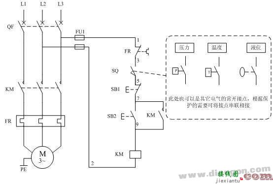 电动机多保护控制电路  第1张