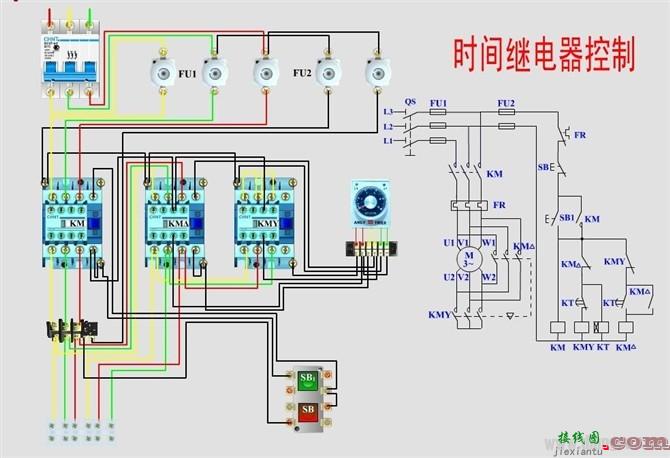 三相四线制零线带电的原因！实用电动机控制电路接线图  第7张