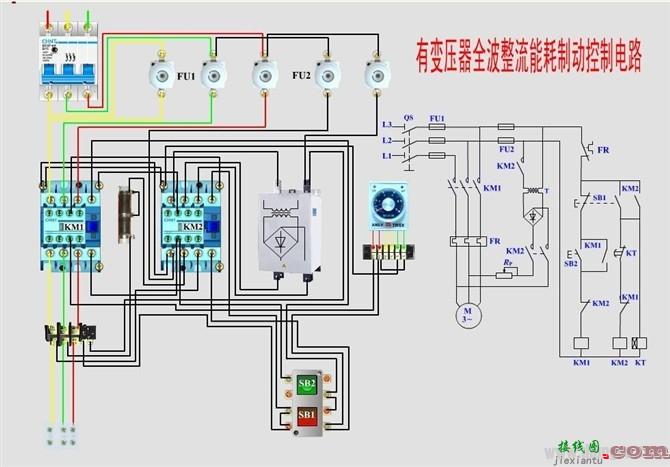 三相四线制零线带电的原因！实用电动机控制电路接线图  第22张