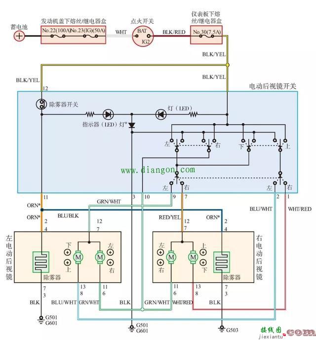 怎样看汽车电路图_汽车电路原理图的识读方法  第10张