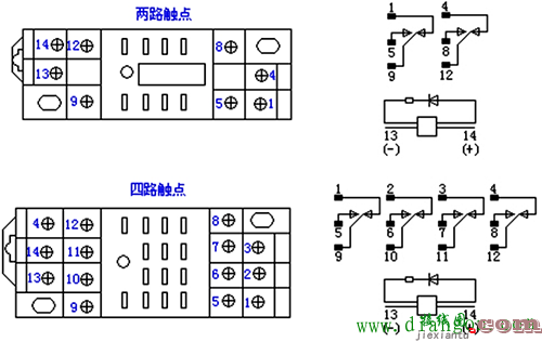 欧姆龙中间继电器接线图  第2张