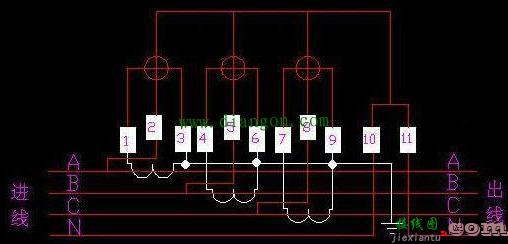 三相四线电表的两种接线方法  第4张