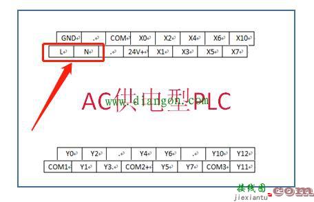 三菱PLC电源端子的接线方法图解  第1张